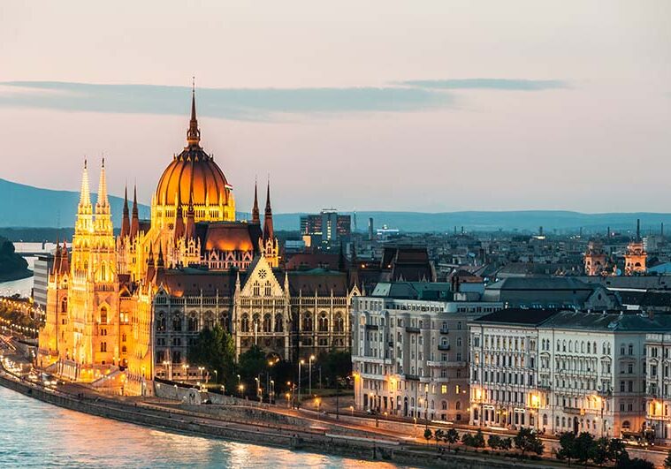 Danube Budapest River Parlament palace